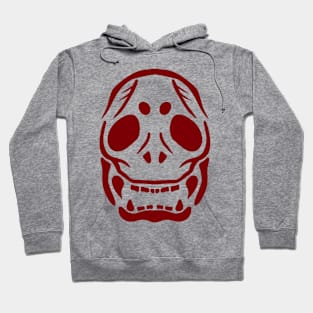 Skull Face Red Hoodie